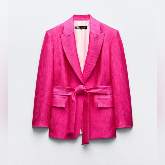 Zara x Barbie Limited Edition Belted Blazer NWT - Picture 3 of 6